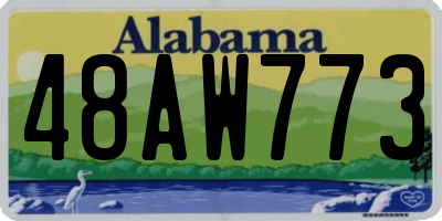 AL license plate 48AW773