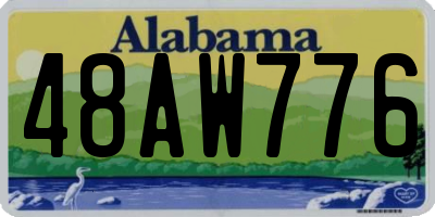 AL license plate 48AW776
