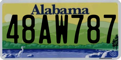 AL license plate 48AW787