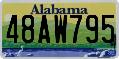 AL license plate 48AW795
