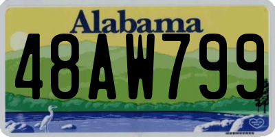 AL license plate 48AW799