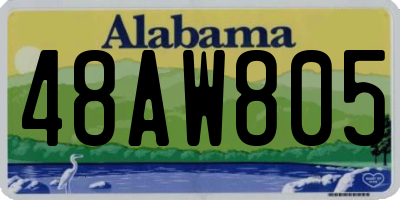AL license plate 48AW805