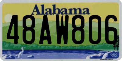 AL license plate 48AW806