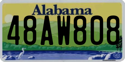 AL license plate 48AW808