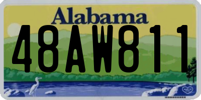 AL license plate 48AW811