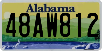 AL license plate 48AW812