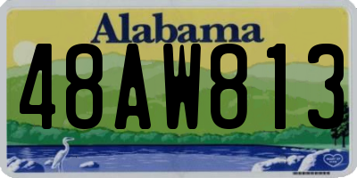 AL license plate 48AW813