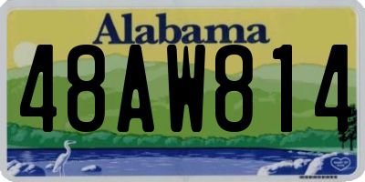 AL license plate 48AW814