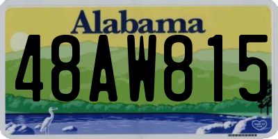 AL license plate 48AW815