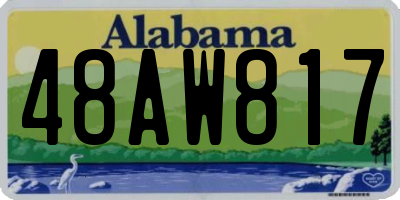 AL license plate 48AW817