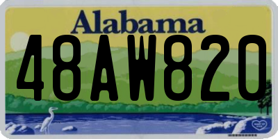 AL license plate 48AW820