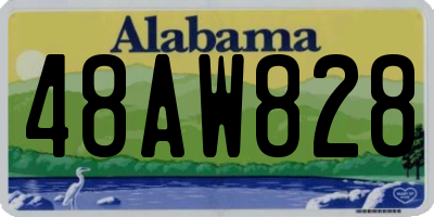 AL license plate 48AW828