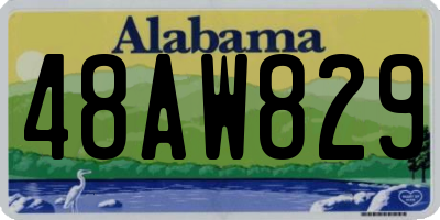 AL license plate 48AW829