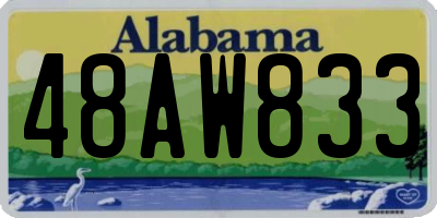 AL license plate 48AW833