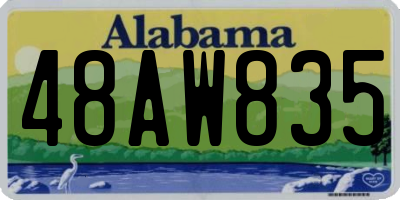 AL license plate 48AW835