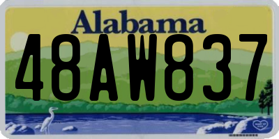 AL license plate 48AW837