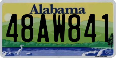 AL license plate 48AW841