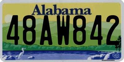 AL license plate 48AW842