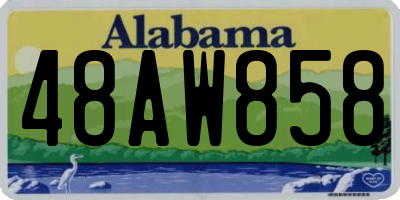 AL license plate 48AW858