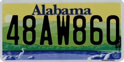 AL license plate 48AW860