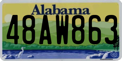 AL license plate 48AW863