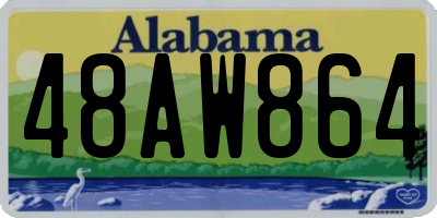 AL license plate 48AW864