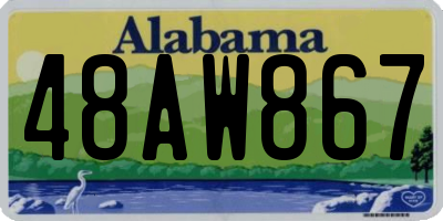 AL license plate 48AW867