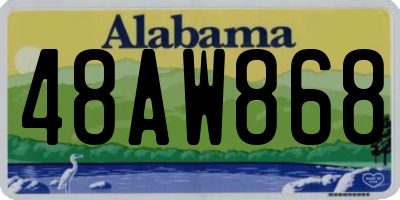 AL license plate 48AW868