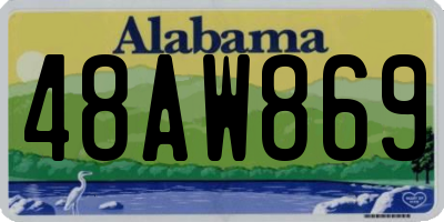 AL license plate 48AW869