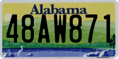 AL license plate 48AW871