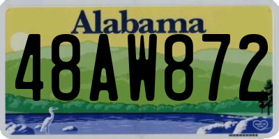 AL license plate 48AW872