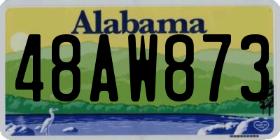 AL license plate 48AW873