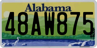 AL license plate 48AW875