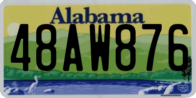 AL license plate 48AW876