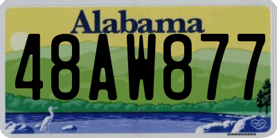 AL license plate 48AW877
