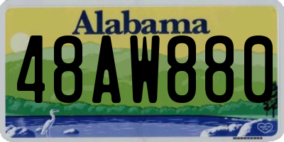 AL license plate 48AW880