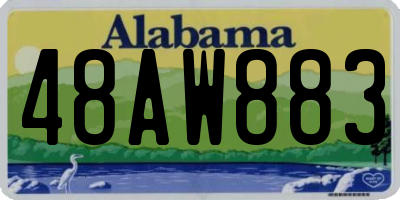 AL license plate 48AW883