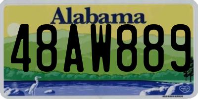 AL license plate 48AW889