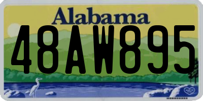 AL license plate 48AW895