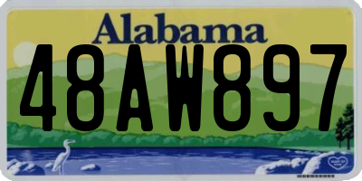 AL license plate 48AW897