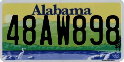 AL license plate 48AW898
