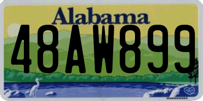 AL license plate 48AW899