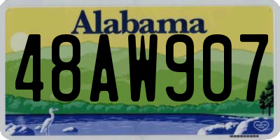AL license plate 48AW907