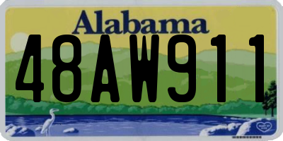 AL license plate 48AW911