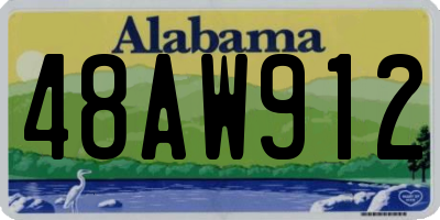 AL license plate 48AW912