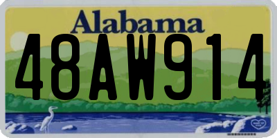 AL license plate 48AW914
