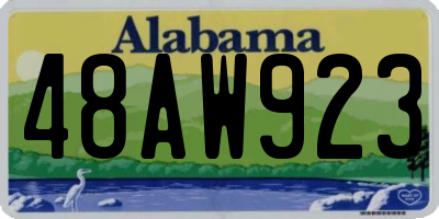 AL license plate 48AW923
