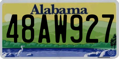 AL license plate 48AW927