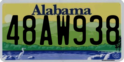 AL license plate 48AW938