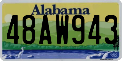 AL license plate 48AW943